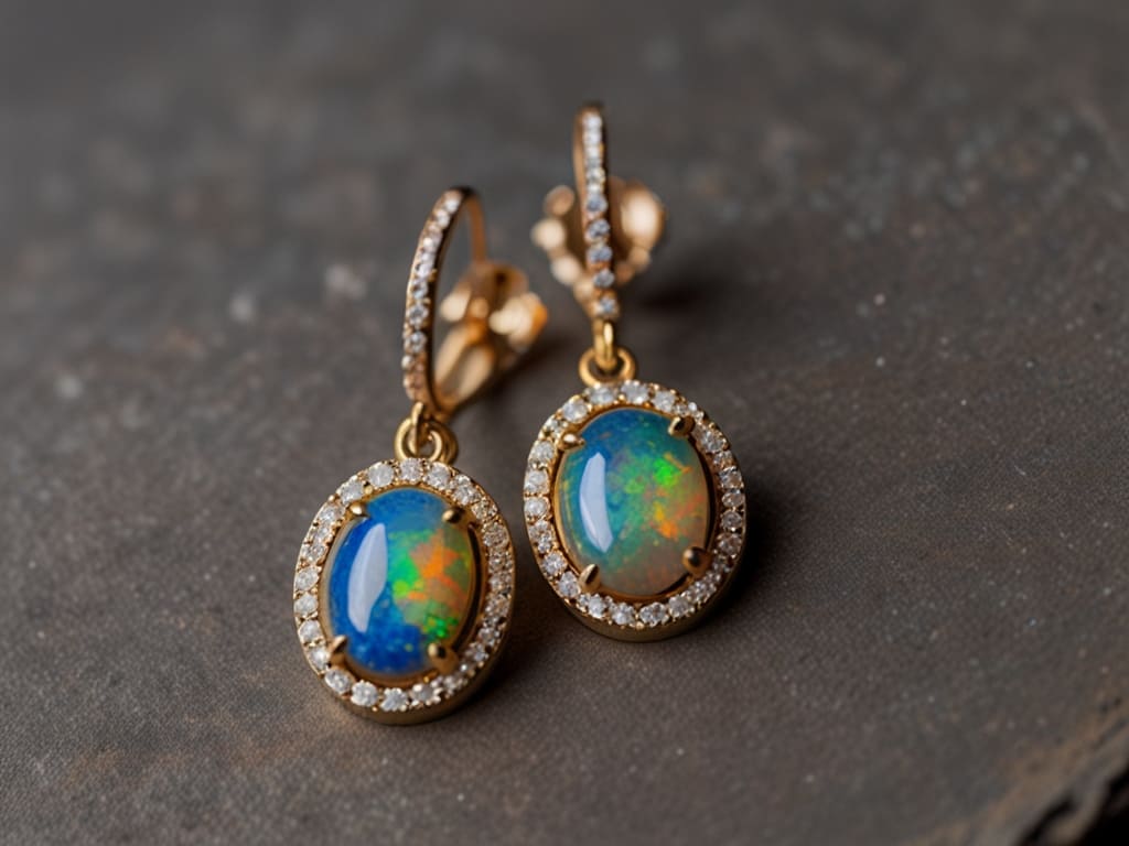 Opal Earrings